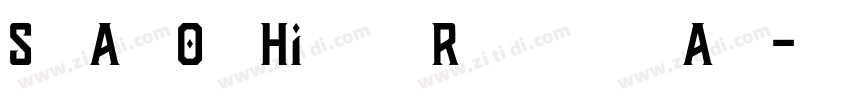 ShadowHill Regular字体转换